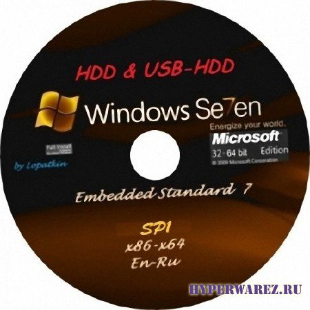 Windows Embedded Standart 7 SP1 x86-x64 en-RU for HDD & USB-HDD