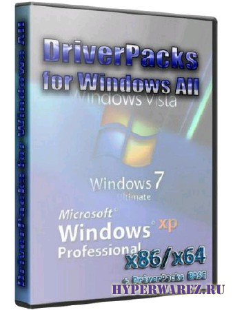 DriverPacks for [ Windows 2000 / XP / 2003 / Vista / 7 + DriverPacks BASE, обновления указаны в спис