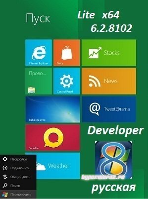 Microsoft Windows Developer Preview 6.2.8102 x86 RUS Lite